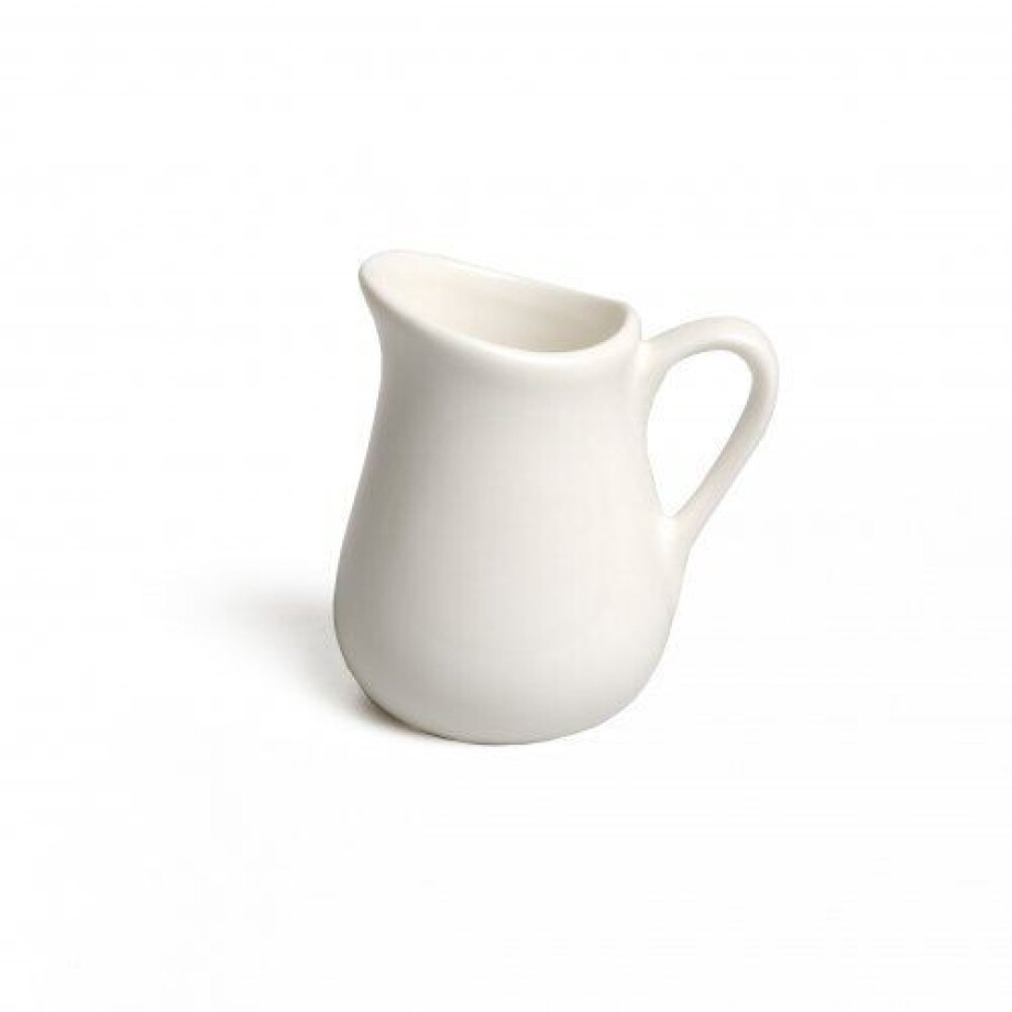 Melkkannetje, mini, wit porselein, hoogte 7 cm Melkkannetje, mini, wit porselein, hoogte 7 cm afbeelding 1