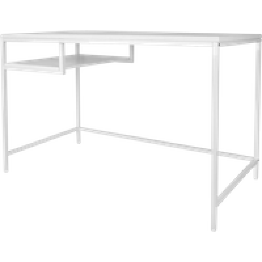 Fushion bureau - Metaal - L114 x B58 x H76 cm - Wit afbeelding 1