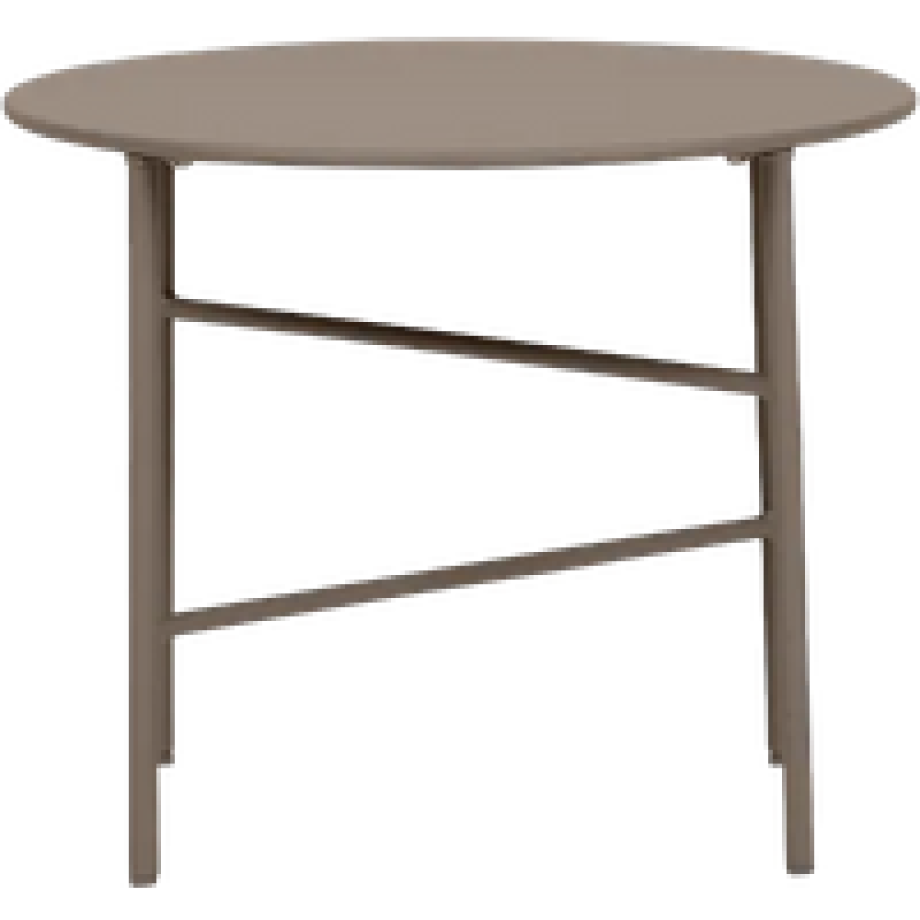 Mila metalen tuin salontafel taupe - Ø50 cm afbeelding 1