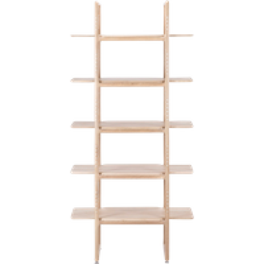 Muse room divider houten boekenkast naturel - 216 cm afbeelding 1