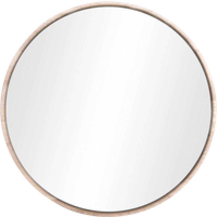 Look mirror - wandspiegel whitewash - Ø 22 cm afbeelding 1