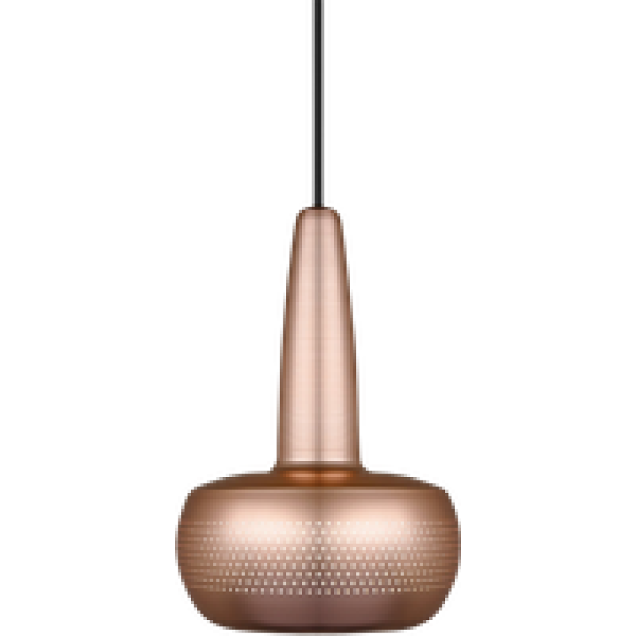 Clava hanglamp brushed copper - met koordset zwart - Ø 21,5 cm afbeelding 1