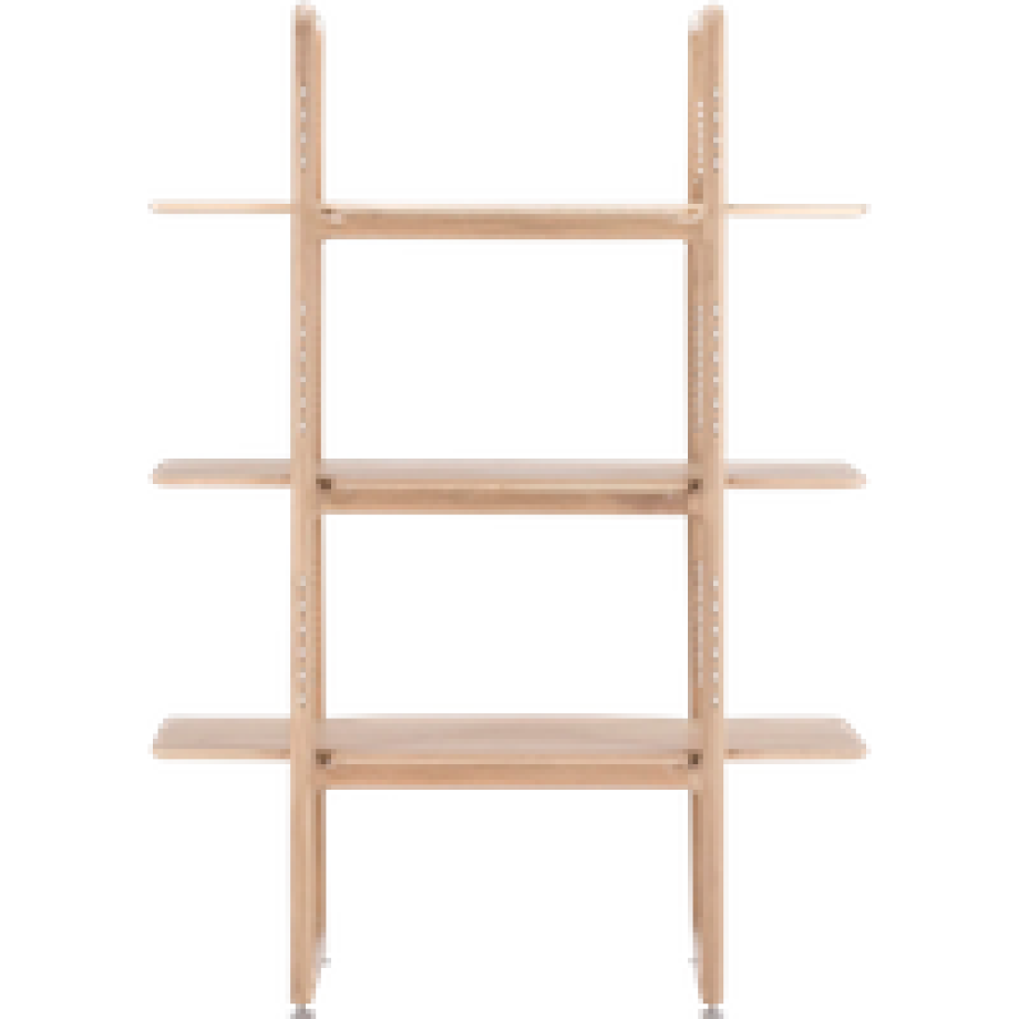 Muse room divider houten boekenkast naturel - 140 cm afbeelding 1