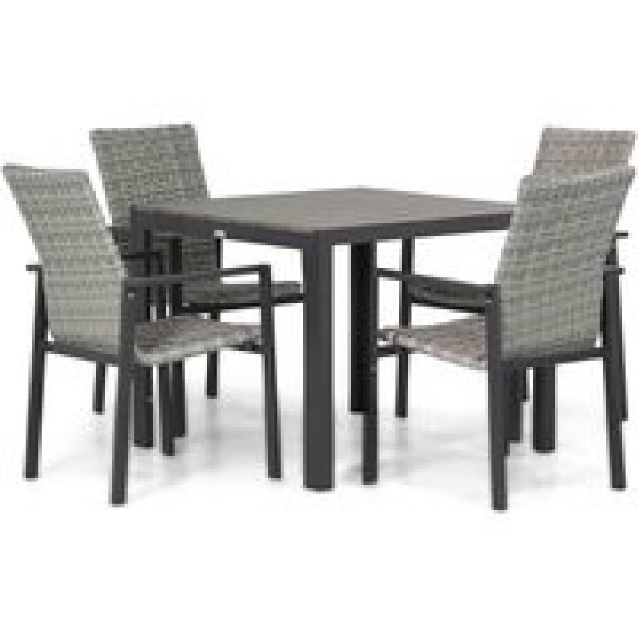Lifestyle Upton/Young 92 cm dining tuinset 5-delig Lifestyle Upton/Young 92 cm dining tuinset 5-delig afbeelding 1