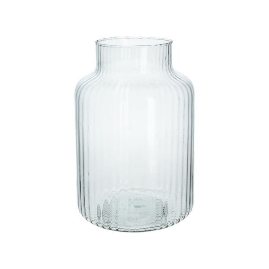 Vaas, gerecycled glas, transparant, Ø17 cm afbeelding 