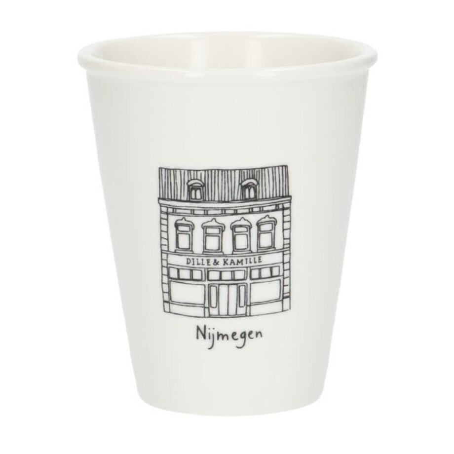 Gevel mok, Nijmegen, porselein, 200 ml Gevel mok, Nijmegen, porselein, 200 ml afbeelding 1