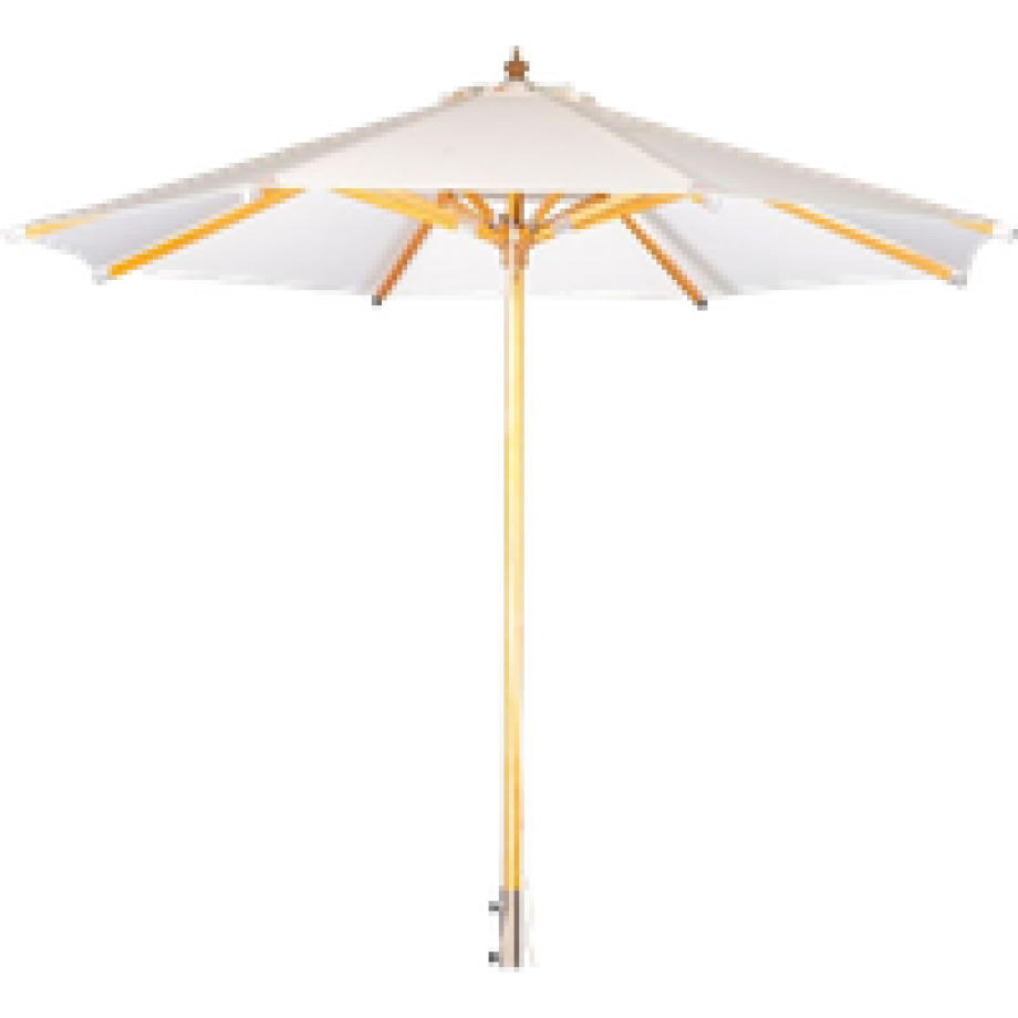 Sonn parasol wit - Ø 3 meter afbeelding 1