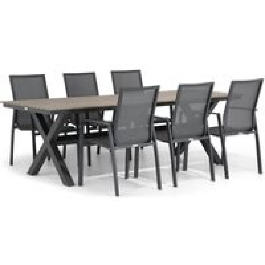 Lifestyle Ultimate/Forest 240 cm dining tuinset 7-delig afbeelding 1