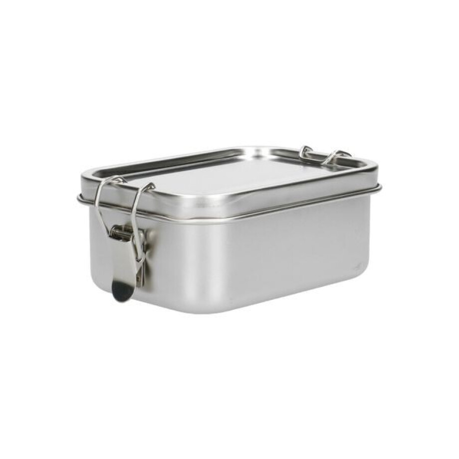 Lunchbox met siliconen ring, RVS, 550 ml Lunchbox met siliconen ring, RVS, 550 ml afbeelding