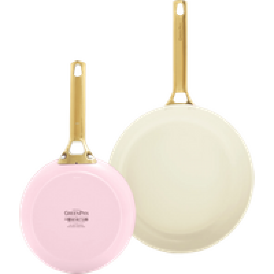 GreenPan Padova Reserve 20 + 26 cm koekenpannenset Blush Pink afbeelding 