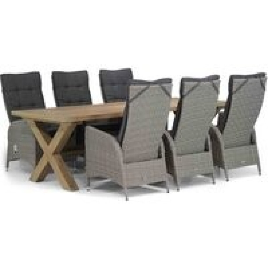 Garden Collections Lincoln/Oregon 240 cm dining tuinset 7-delig afbeelding 1