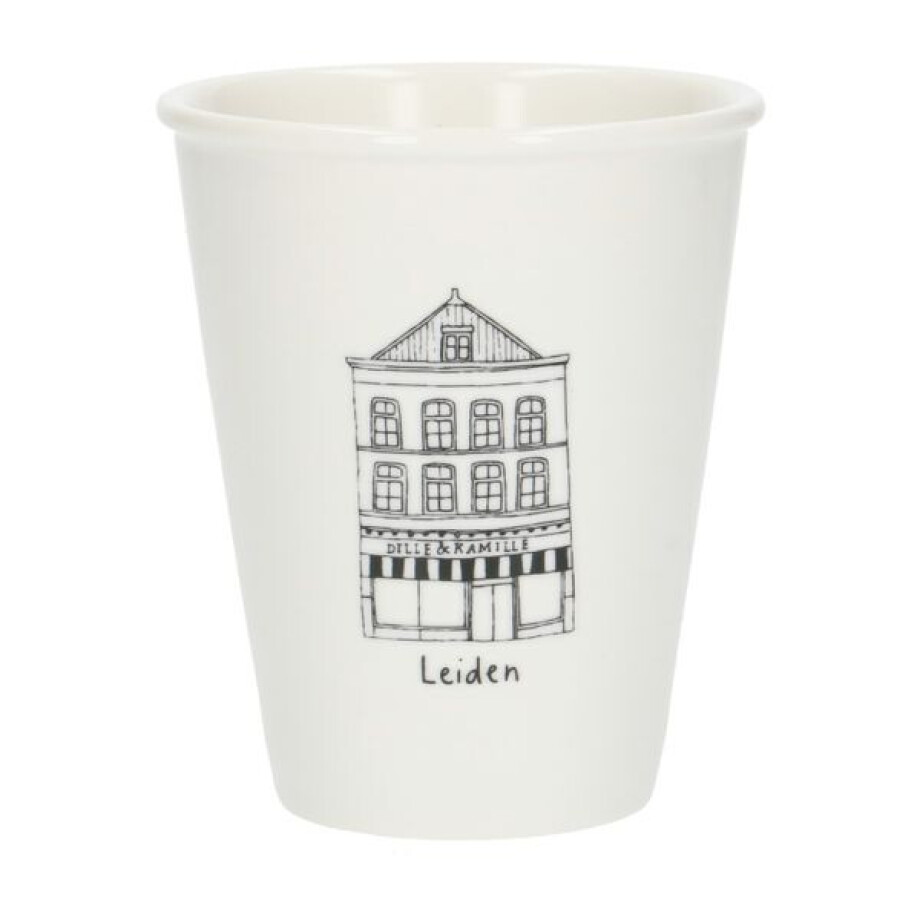 Gevel mok, Leiden, porselein, 200 ml Gevel mok, Leiden, porselein, 200 ml afbeelding 1