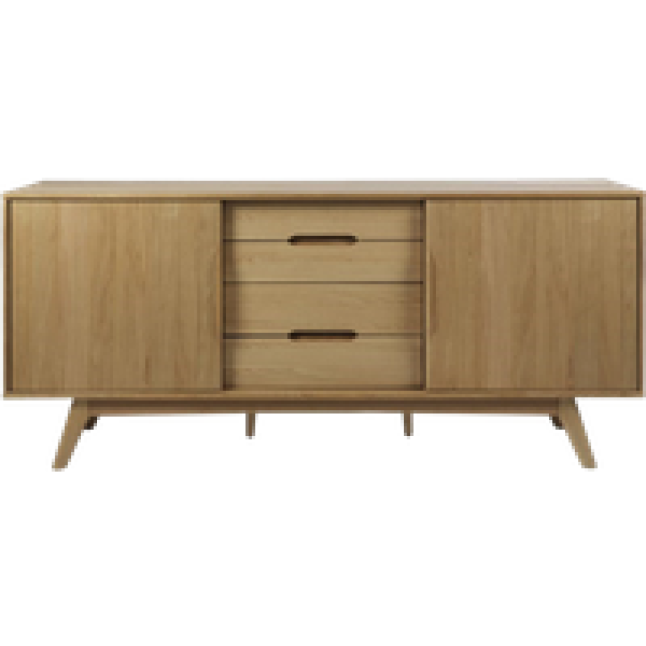 Toby houten dressoir naturel - 180 x 44 cm afbeelding 1