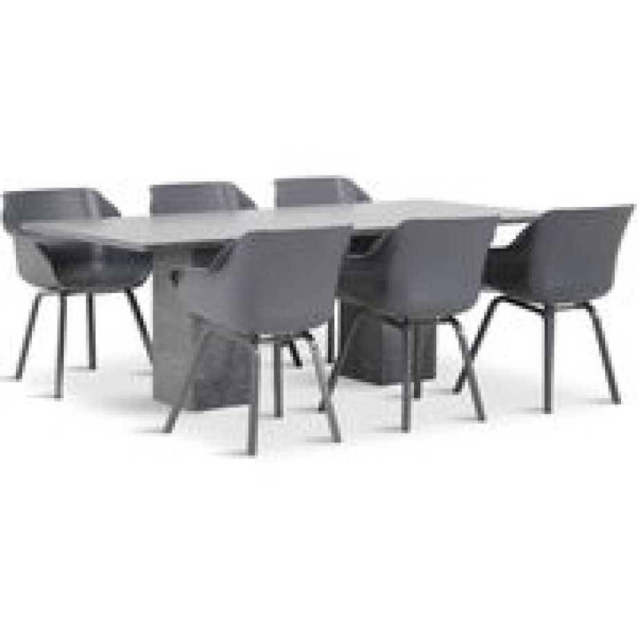 Hartman Sophie element/Graniet 220 cm dining tuinset 7-delig Hartman Sophie element/Graniet 220 cm dining tuinset 7-delig afbeelding 1