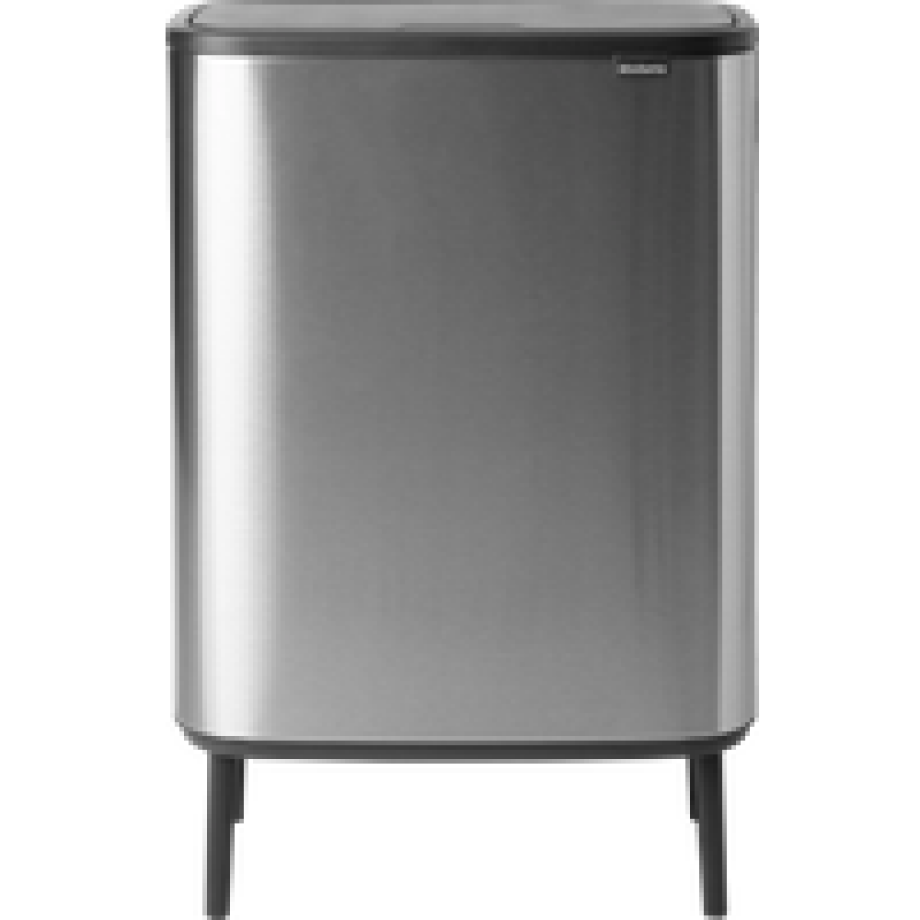 Brabantia Bo Touch Bin Hi Prullenbak 60 liter Matt Steel Fingerprint Proof Brabantia Bo Touch Bin Hi Prullenbak 60 liter Matt Steel Fingerprint Proof afbeelding