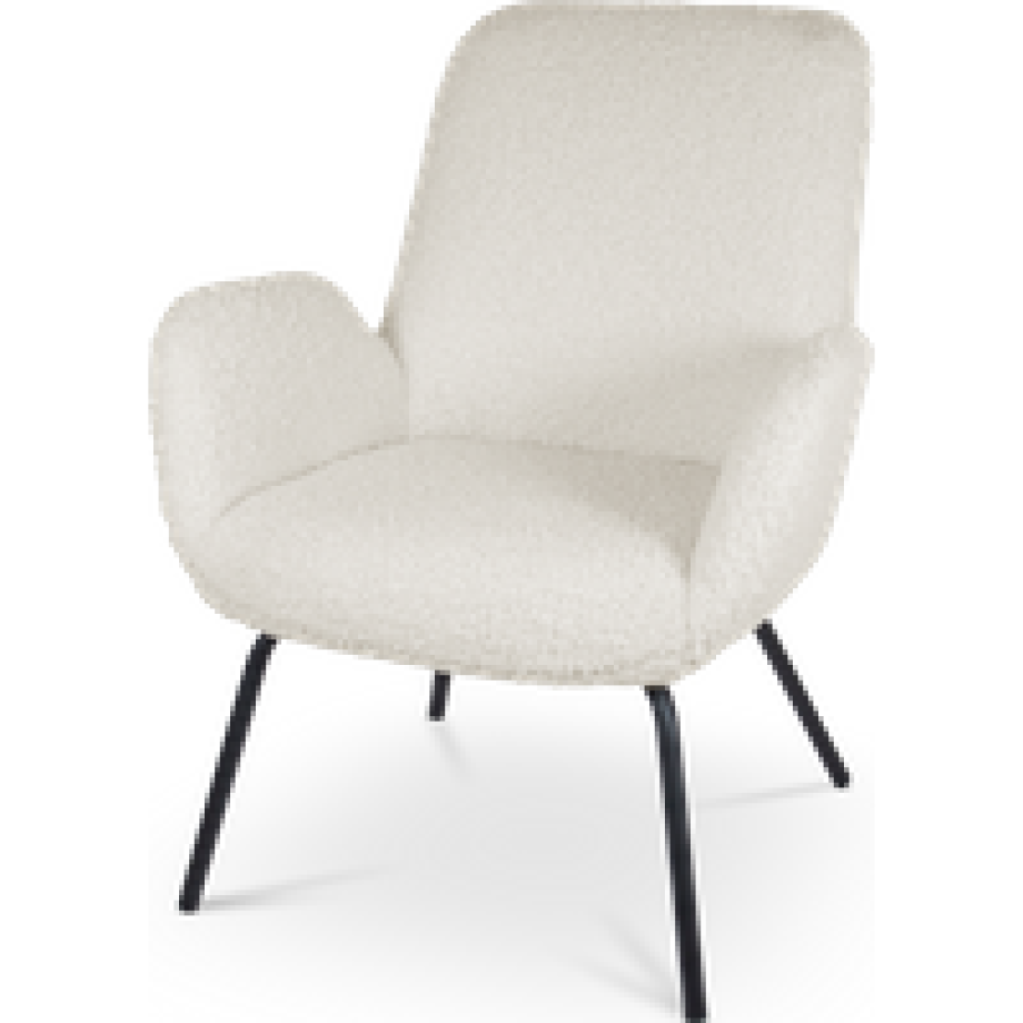 Ninte fauteuil teddy gebroken wit afbeelding 1