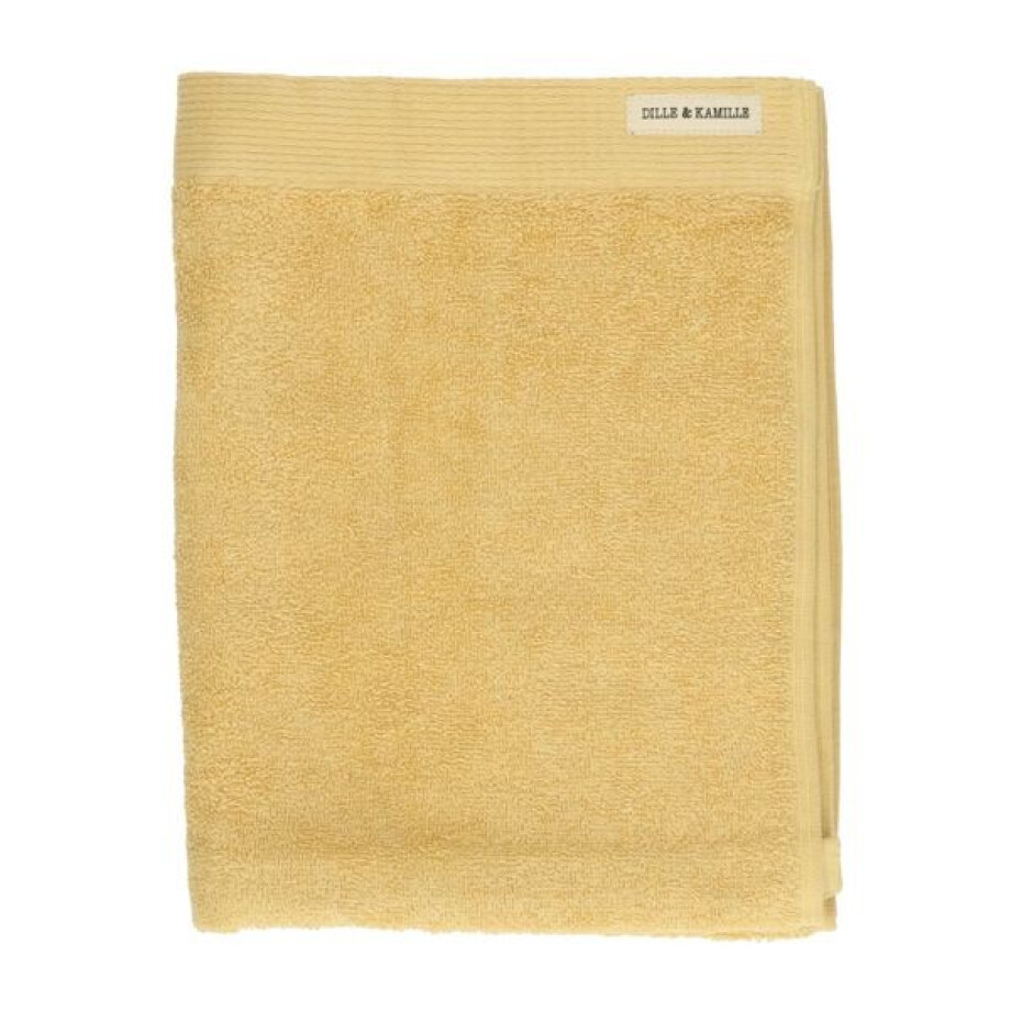 Handdoek, Recycled katoen, Korengeel, 50 x 100 cm afbeelding 1
