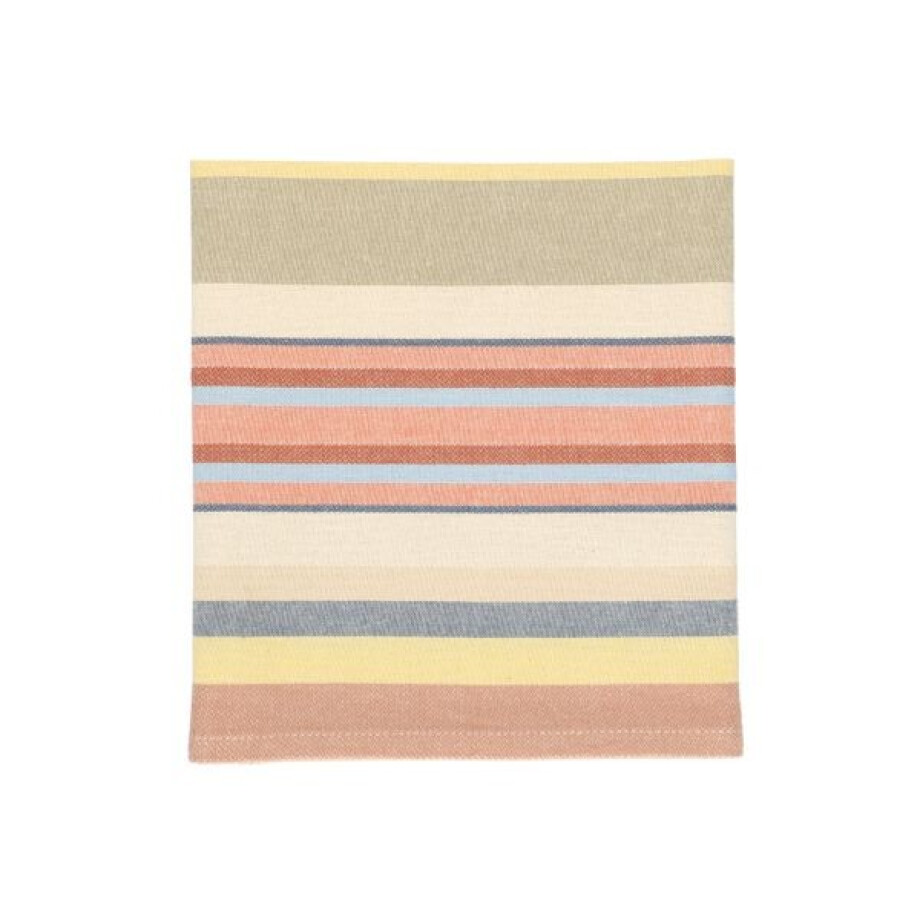 Theedoek, bio-katoen, meerkleurig, gestreept, 50 x 70 cm afbeelding 1