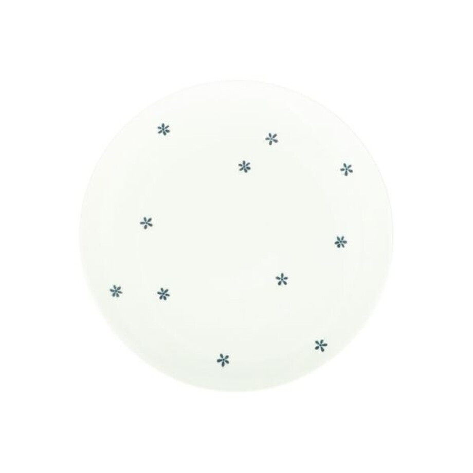 Ontbijtbord met bloemetjes, organisch, porselein, Ø 20 cm afbeelding 1