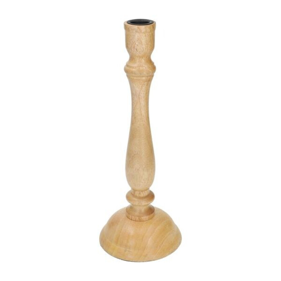 Kandelaar, mangohout, hoog, 29,5 cm afbeelding 