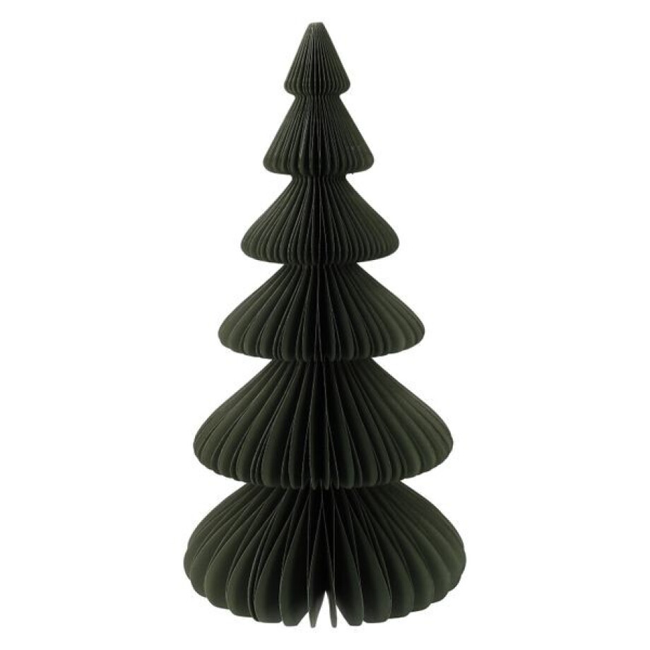 Kerstboom uitvouwbaar, papier, groot, donkergroen, 30 cm afbeelding 1