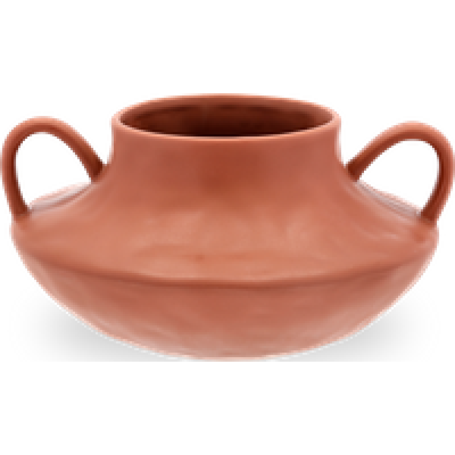 Ro vaas terracotta - 30,5 x 15,5 cm afbeelding 1