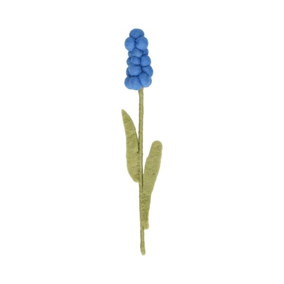 Blauw druifje, vilt, 22 cm Blauw druifje, vilt, 22 cm afbeelding 1