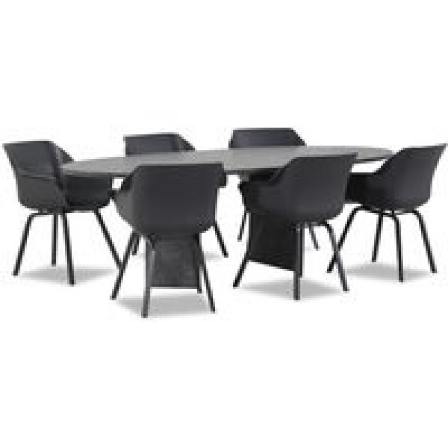 Hartman Sophie element/Graniet ovaal 240 cm dining tuinset 7-delig Hartman Sophie element/Graniet ovaal 240 cm dining tuinset 7-delig afbeelding 1