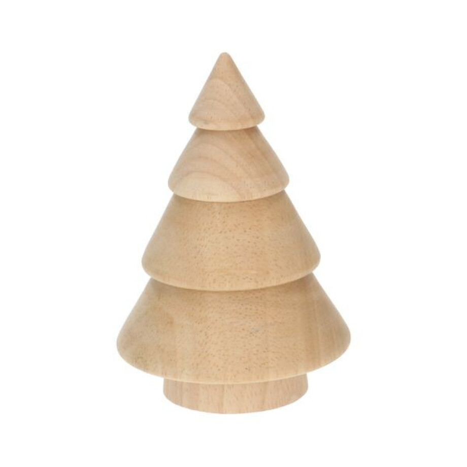 Kerstboom naturel, hout, 12 cm Kerstboom naturel, hout, 12 cm afbeelding