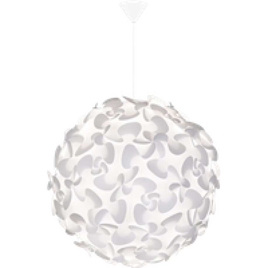 Lora X-Large hanglamp white - met koordset wit - Ø 45 cm afbeelding 1