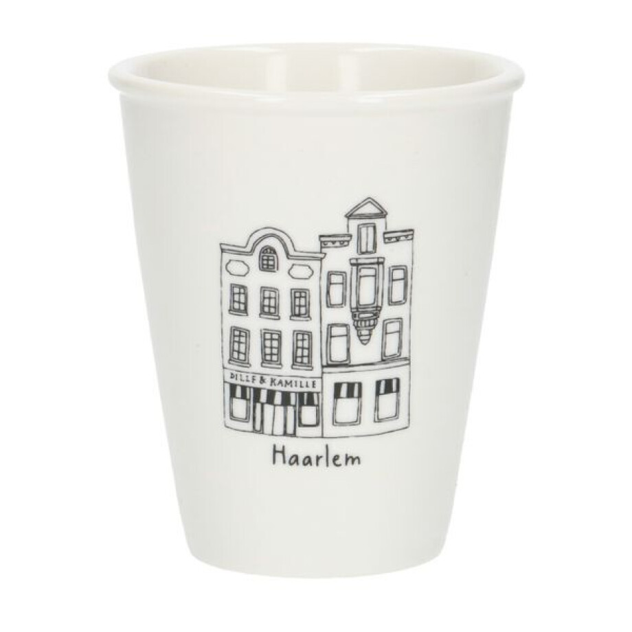 Gevel mok, Haarlem, porselein, 200 ml Gevel mok, Haarlem, porselein, 200 ml afbeelding 1