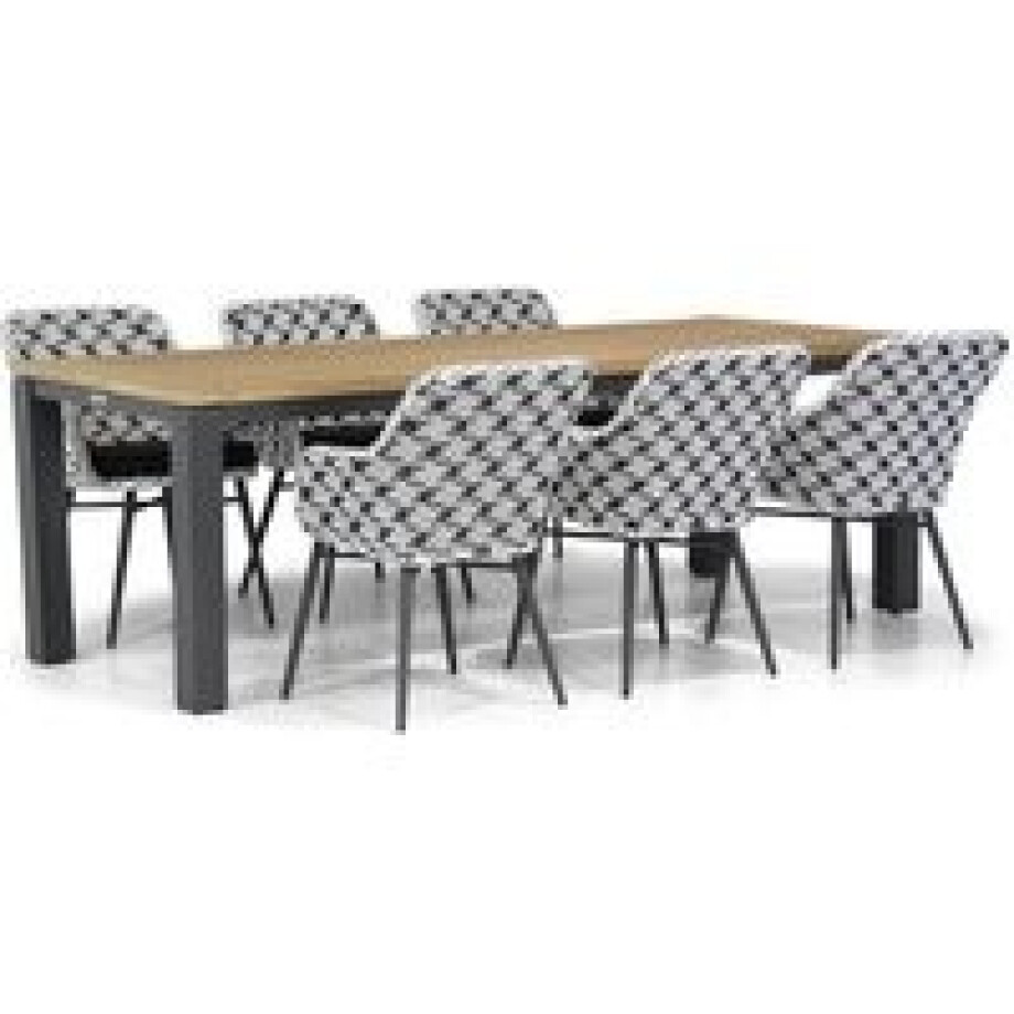 Lifestyle Crossway/Veneto 230 cm dining tuinset 7-delig afbeelding 1