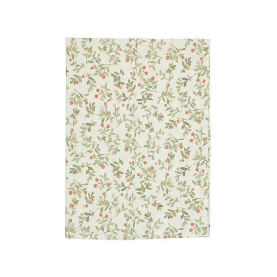 Theedoek, bio-katoen, oranje bessen Theedoek, bio-katoen, oranje bessen afbeelding 1