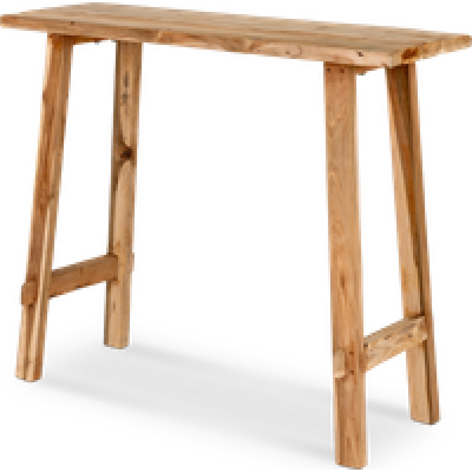 Guusje houten sidetable naturel - 90 x 30 cm afbeelding 1