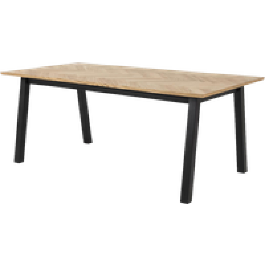 Hilly houten eettafel visgraat - 180 x 95 cm afbeelding 1