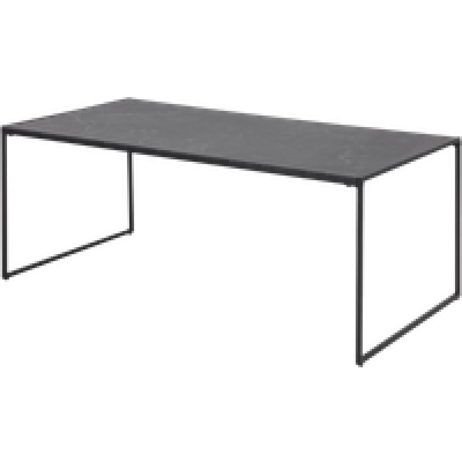 Imke salontafel marmerlook antraciet - 120 x 60 cm afbeelding 1