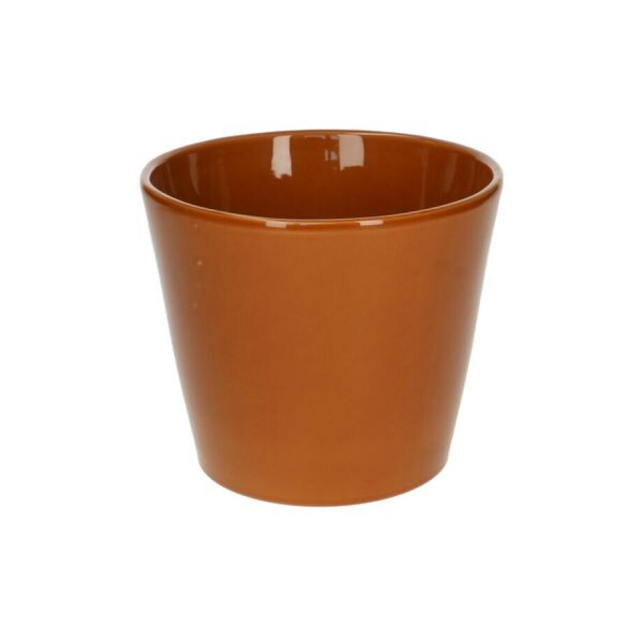Bloempot, aardewerk, terracotta kleur, Ø15,5 cm Bloempot, aardewerk, terracotta kleur, Ø15,5 cm afbeelding 1