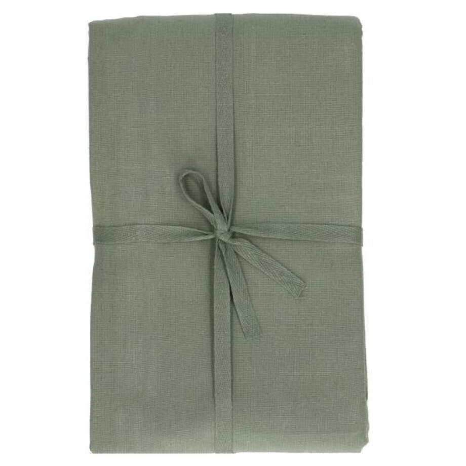 Tafelkleed, GOTS bio-katoen, tijmgroen, 145 x 250 cm afbeelding 1