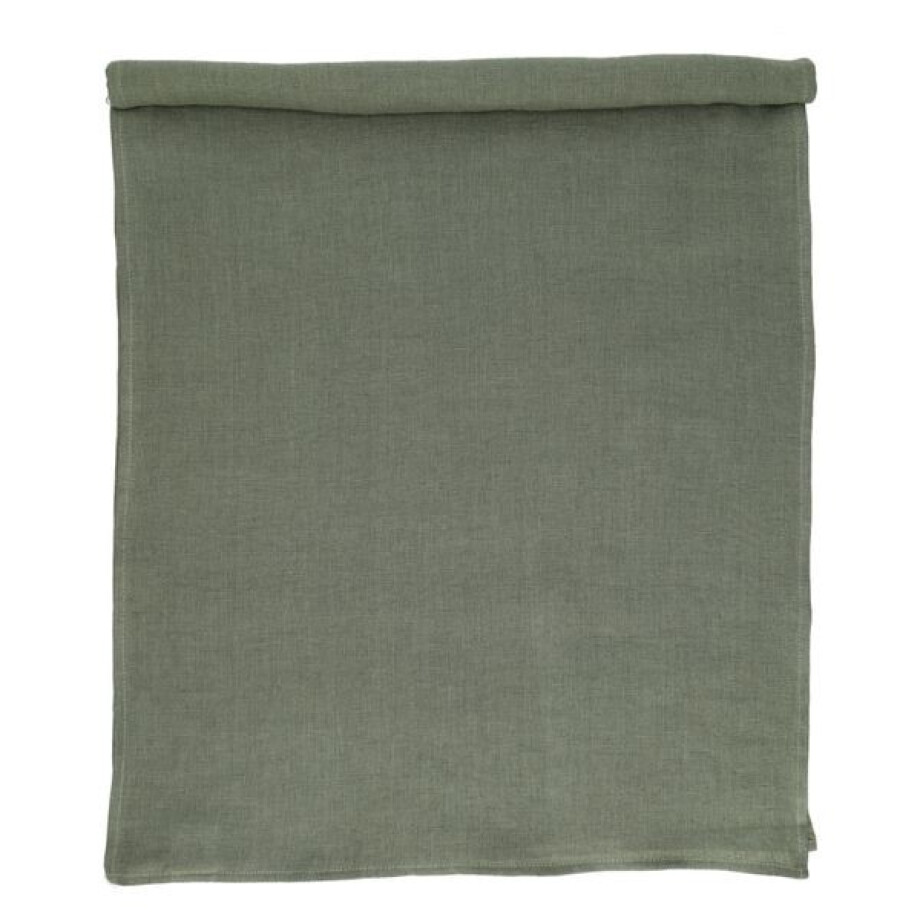Tafelloper, linnen, groengrijs, 47 x 140 cm afbeelding 1