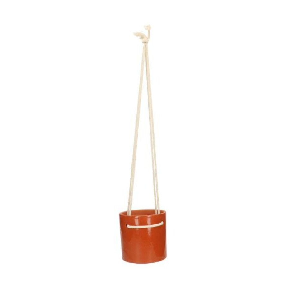 Bloempot met ophangkoord, terracotta, Ø 11 cm Bloempot met ophangkoord, terracotta, Ø 11 cm afbeelding 1