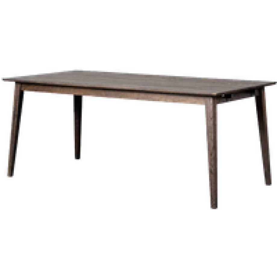 Filippa verlengbare houten eettafel donker eiken - 180 x 90 cm afbeelding 1