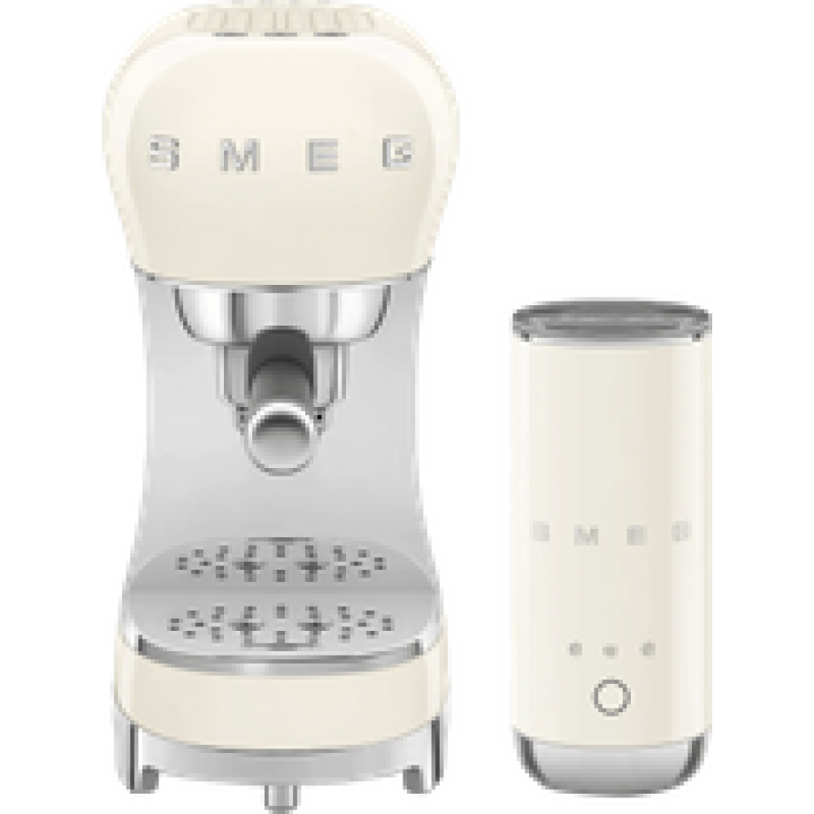 SMEG ECF12CREU Creme + melkopschuimer SMEG ECF12CREU Creme + melkopschuimer afbeelding