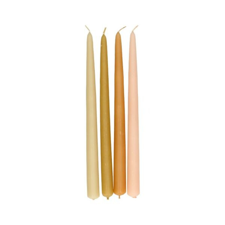Kaarsen, set roze 4 stuks afbeelding 1