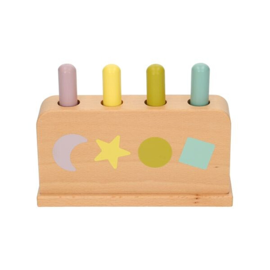 Springpinnen, hout, babyspeelgoed Springpinnen, hout, babyspeelgoed afbeelding 1