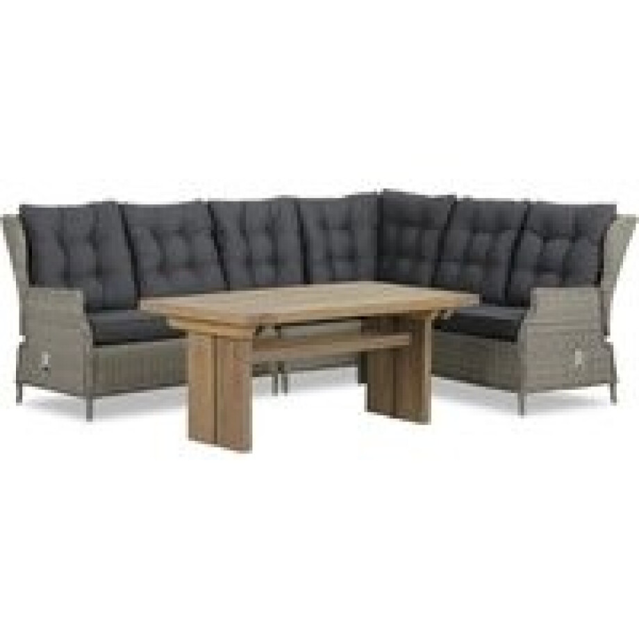 Garden Collections New Castle/Brighton 140 cm dining loungeset 5-delig afbeelding 1