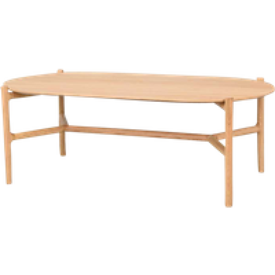 Holton houten salontafel naturel - 130 x 65 cm afbeelding 1