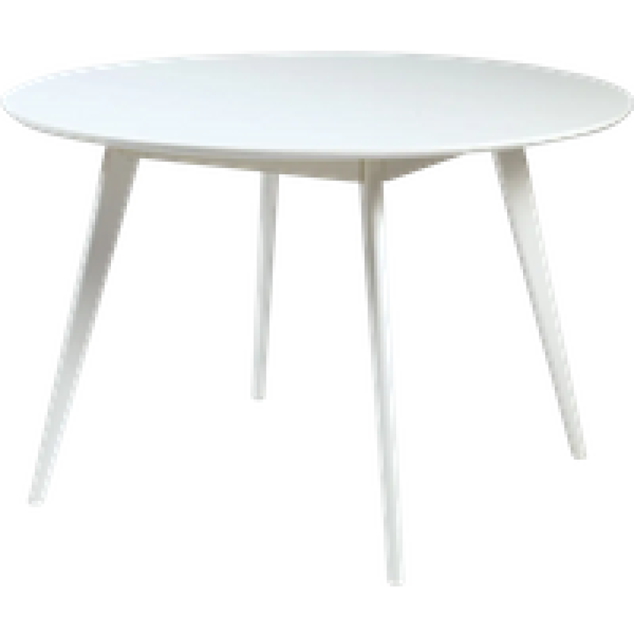 Yumi houten eettafel wit - Ø 115 cm afbeelding 1