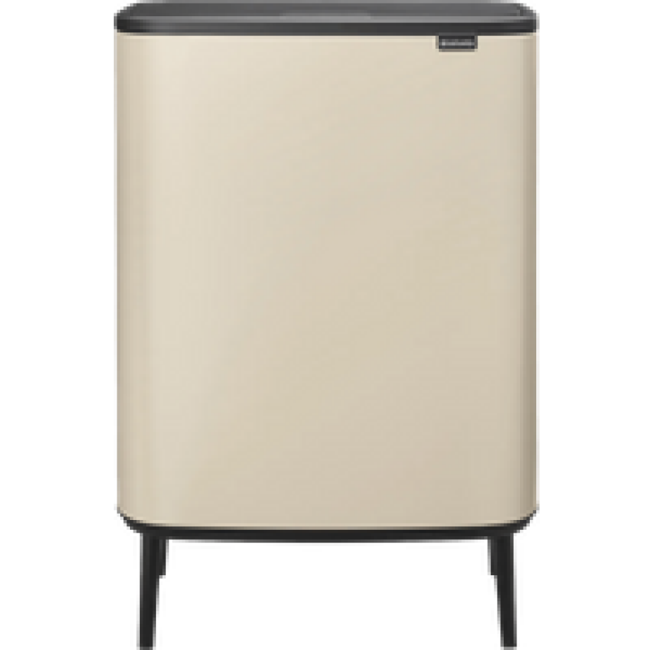 Brabantia Bo Touch Bin Hi Prullenbak 2 x 30 liter Soft Beige Brabantia Bo Touch Bin Hi Prullenbak 2 x 30 liter Soft Beige afbeelding