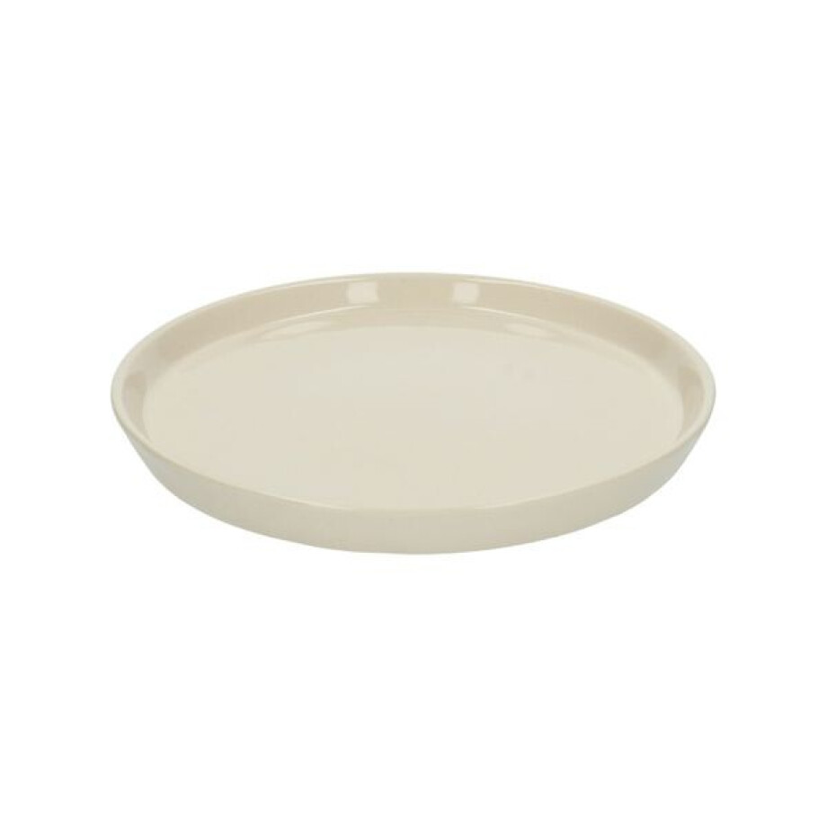 Dinerbord, steengoed, beige, spikkel, Ø 25 cm Dinerbord, steengoed, beige, spikkel, Ø 25 cm afbeelding 1