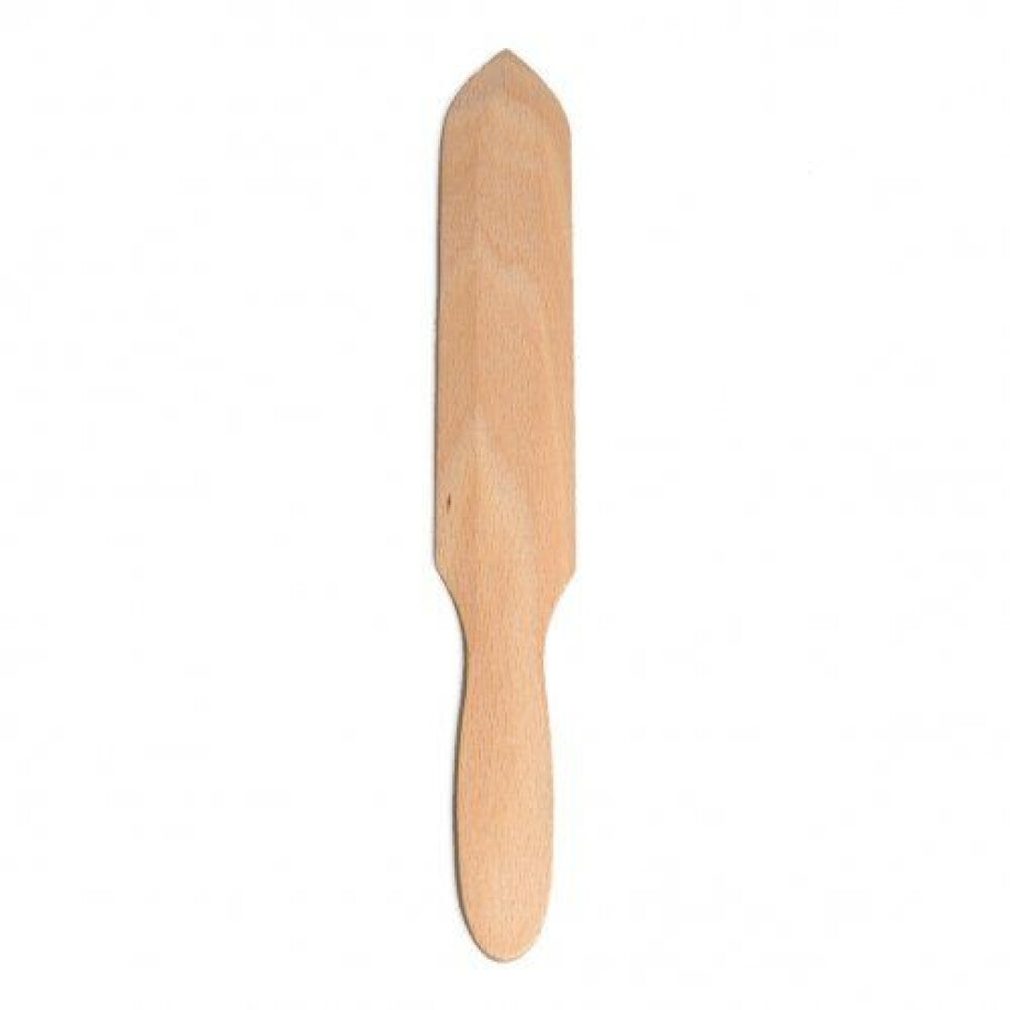 Spatel met punt, beukenhout, 33 cm afbeelding 